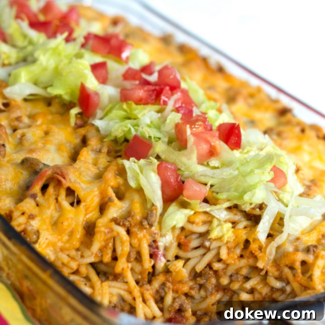Fiesta Baked Spaghetti 1 featured 11497