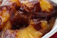 Sweet Golden Caramelized Pineapple Just 3 Ingredients