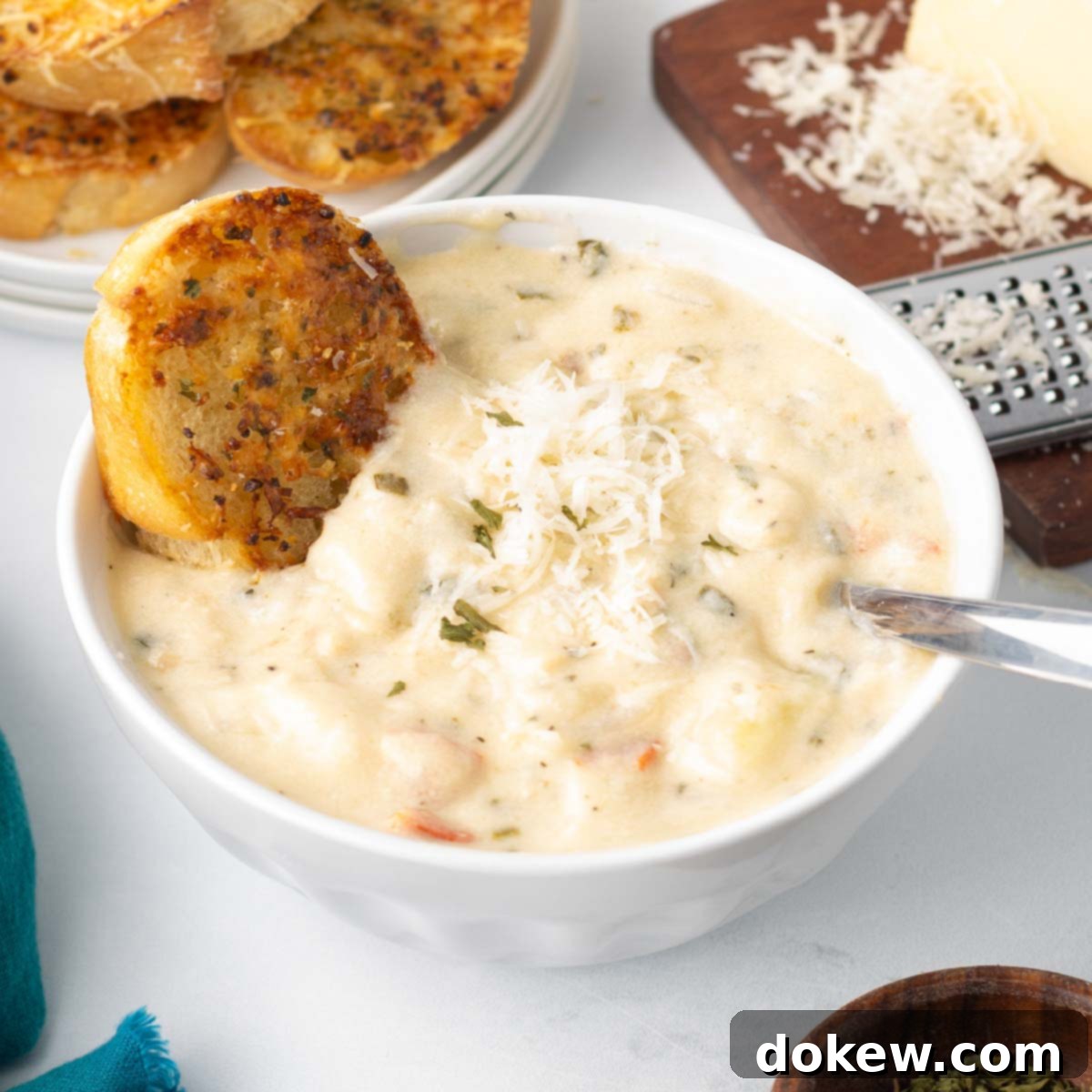 Homemade Olive Garden Chicken Gnocchi Soup 1 featured 175