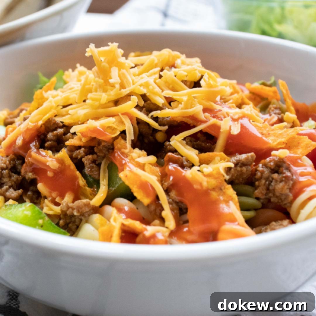 Taco Macaroni Salad 1 featured 187