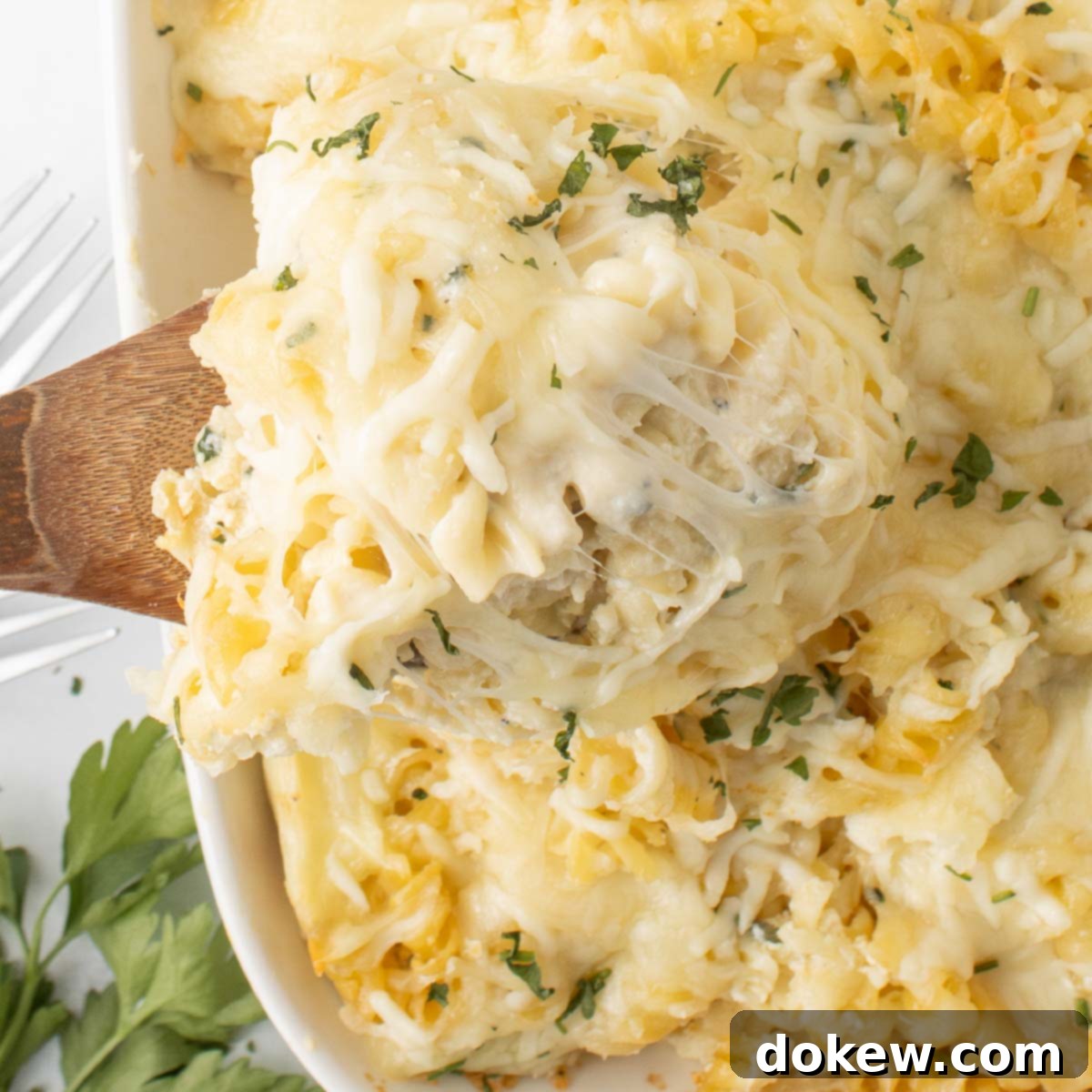 Golden Baked Alfredo Rotini 1 featured 23345
