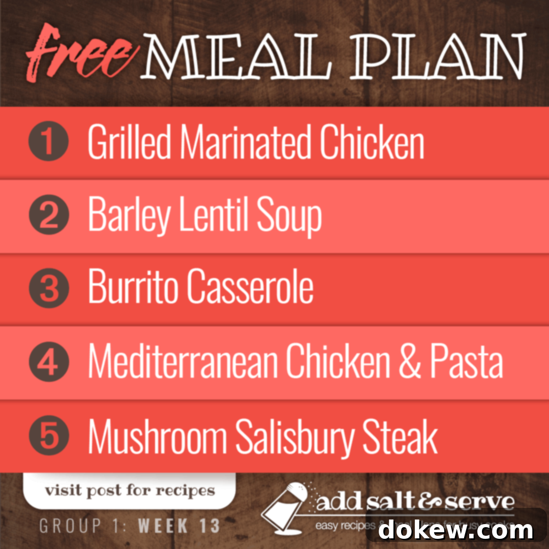 Group 1 Week 13 Meal Plan 1 featured 23804