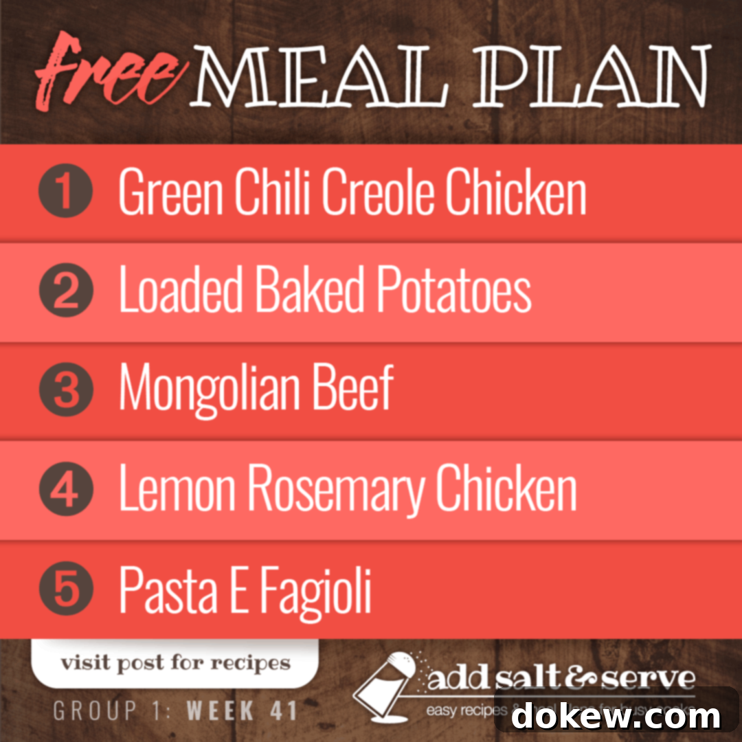 Group 1's Week 41 Meal Program 1 featured 25776