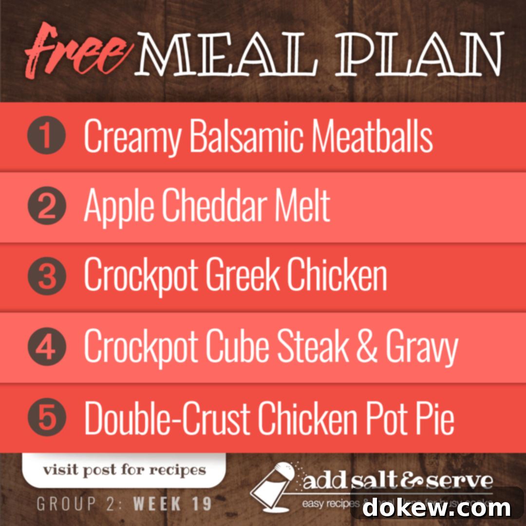 Weekly Menu for Group Two: Week Nineteen 1 featured 27434