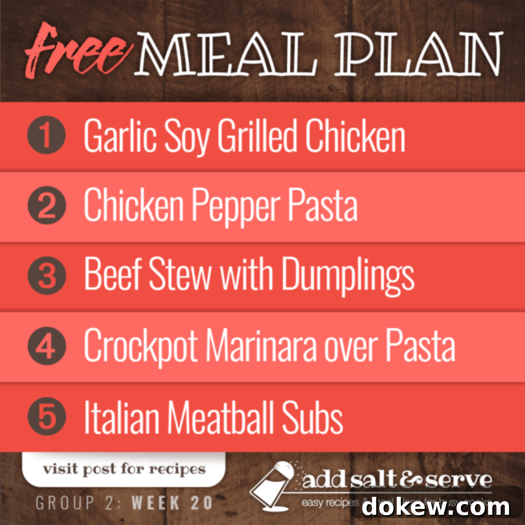 Group Two's Week Twenty Menu 1 featured 27475