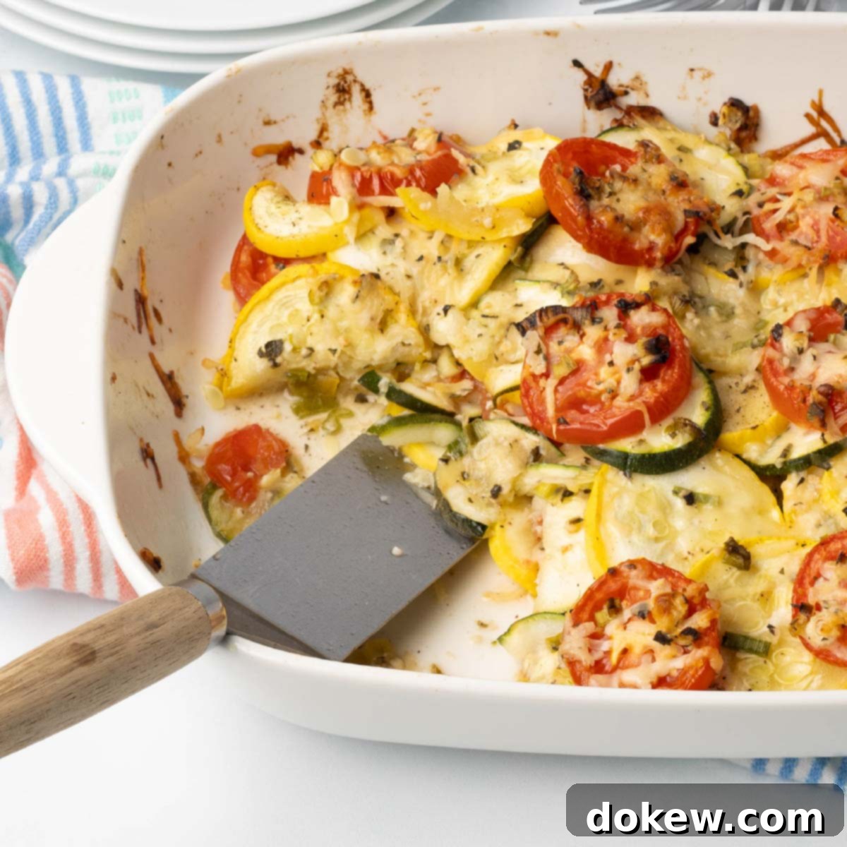 Rustic Tomato and Squash Bake 1 featured 305