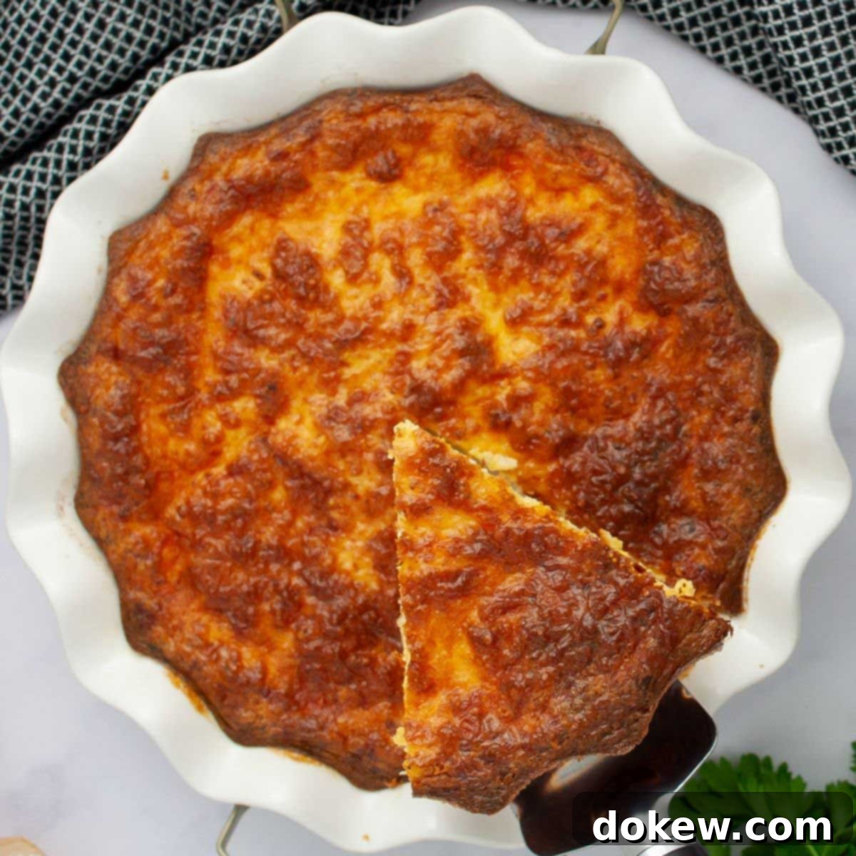 Protein-Rich Crustless Cottage Cheese Bake 1 featured 36834