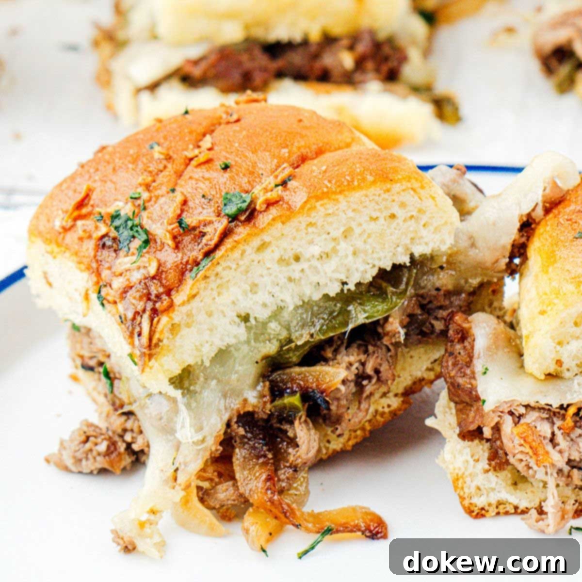 Classic Philly Cheesesteak Sliders 1 featured 38281