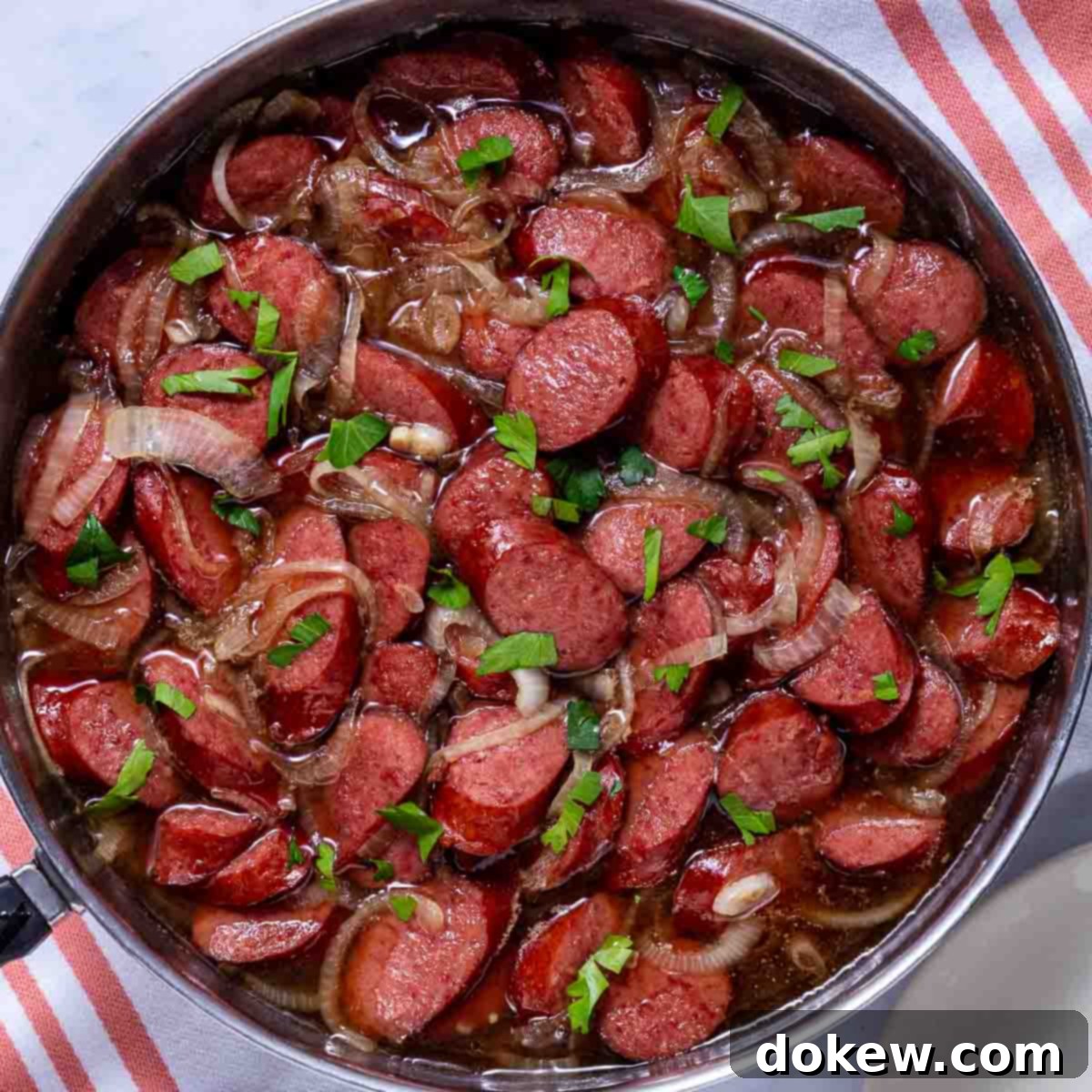 Caramelized Brown Sugar Kielbasa Skillet 29 featured 4072