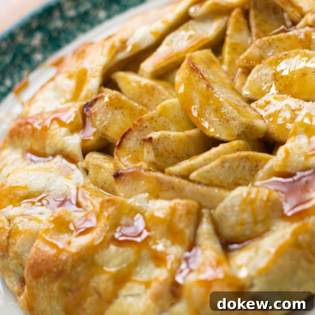 Rustic Caramel Apple Galette 10 featured 4781