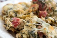 Hearty Chicken and Spinach Pasta Casserole