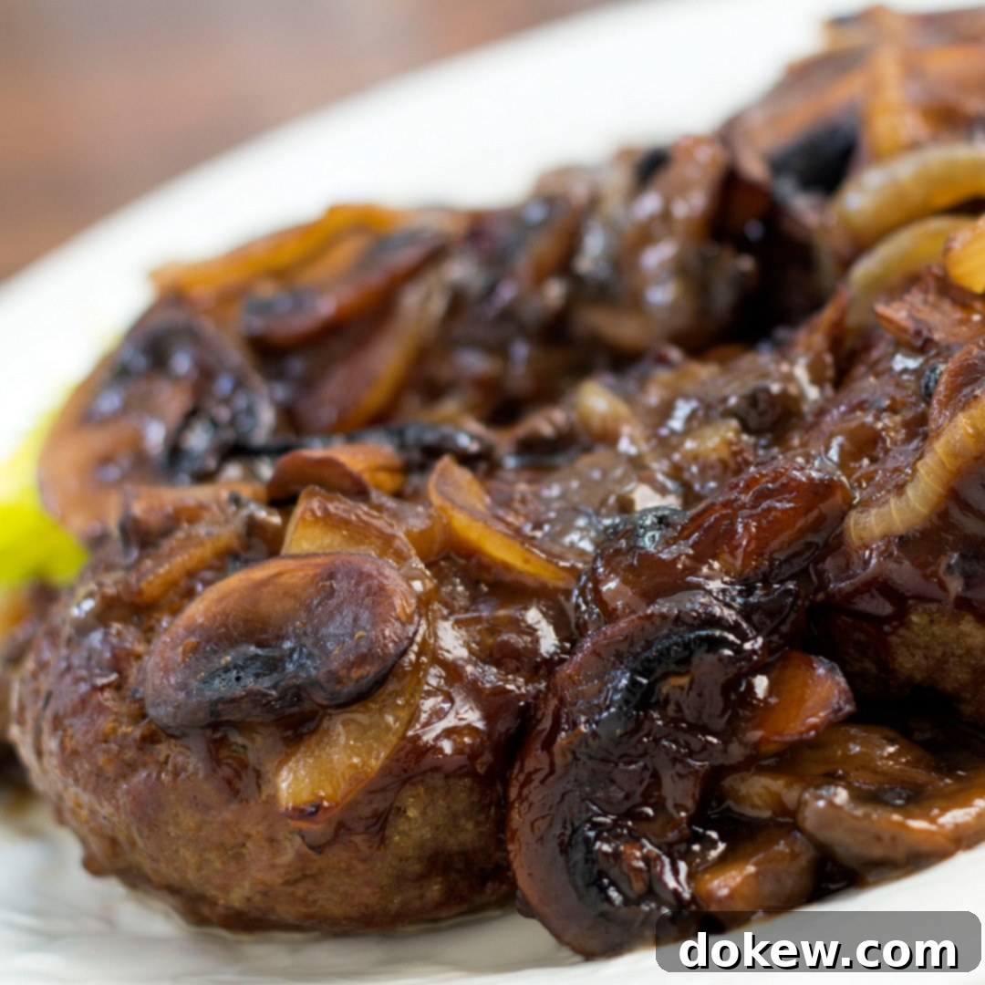Hearty Salisbury Steaks in Mushroom-Onion Gravy 1 featured 8194
