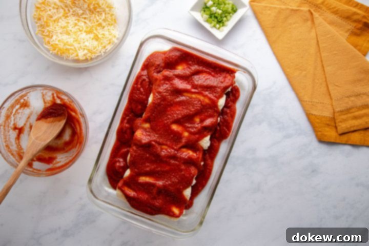 Cheese and Onion Enchiladas 7 cheese and onion enchiladas method image