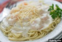 Luscious Garlic Shrimp Angel Hair