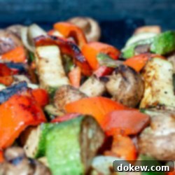 Charred Vegetable Medley 3 Balsamic grilled vegetables