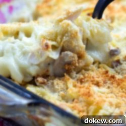 Forest Chicken and Mushroom Bake 3 A dish of Savory Chicken and Mushroom Bake