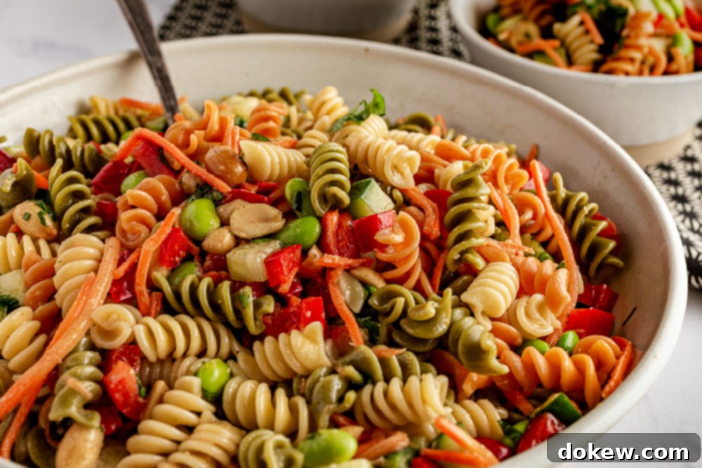 Thai Sesame Noodle Bowl 2 Thai Pasta Salad with Sesame-Ginger Dressing