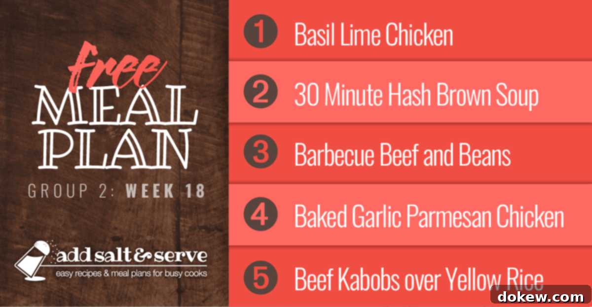 Group 2's Curated Meals: Week 18 2 List of recipes in meal plan 18 group 2, showing five days of meals