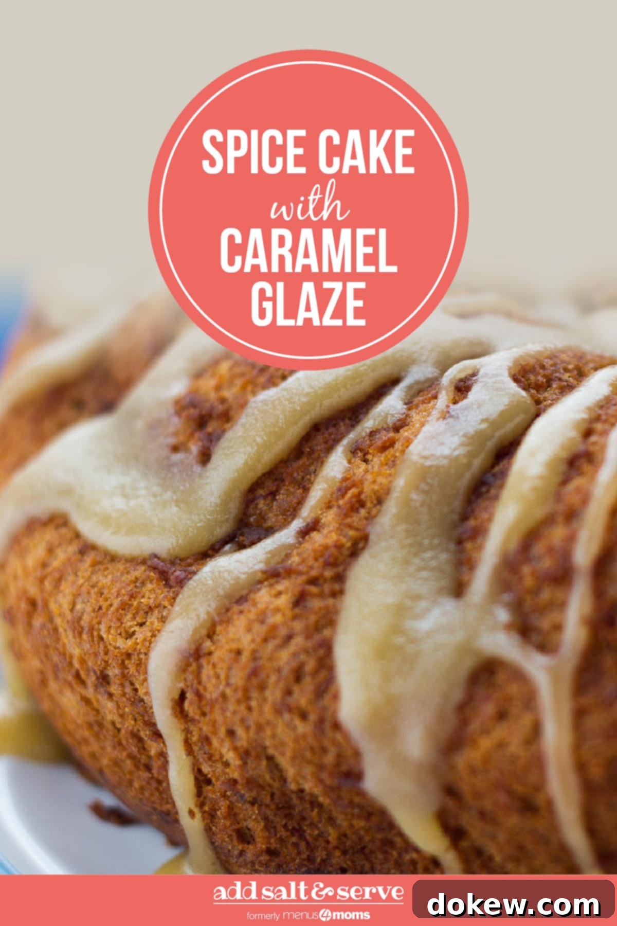 Golden Caramel Spice Cake 4 Pin this Moist Spice Bundt Cake with Caramel Glaze recipe, a perfect fall and winter dessert idea