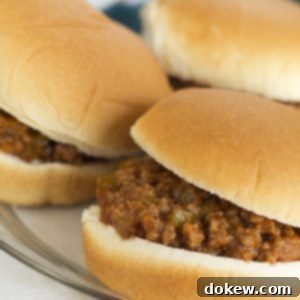 Effortless Homestyle Sloppy Joes 2 3 sloppy joe sandwiches on hambuger buns