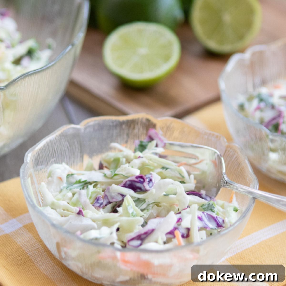 Zesty Tex-Mex Slaw 2 Vibrant Tex-Mex Cole Slaw with fresh limes and cilantro